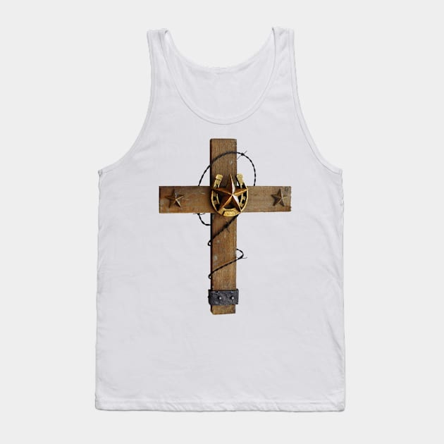 Country Cross Tank Top by PLAYDIGITAL2020